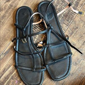 JCrew Black Strappy Sandals